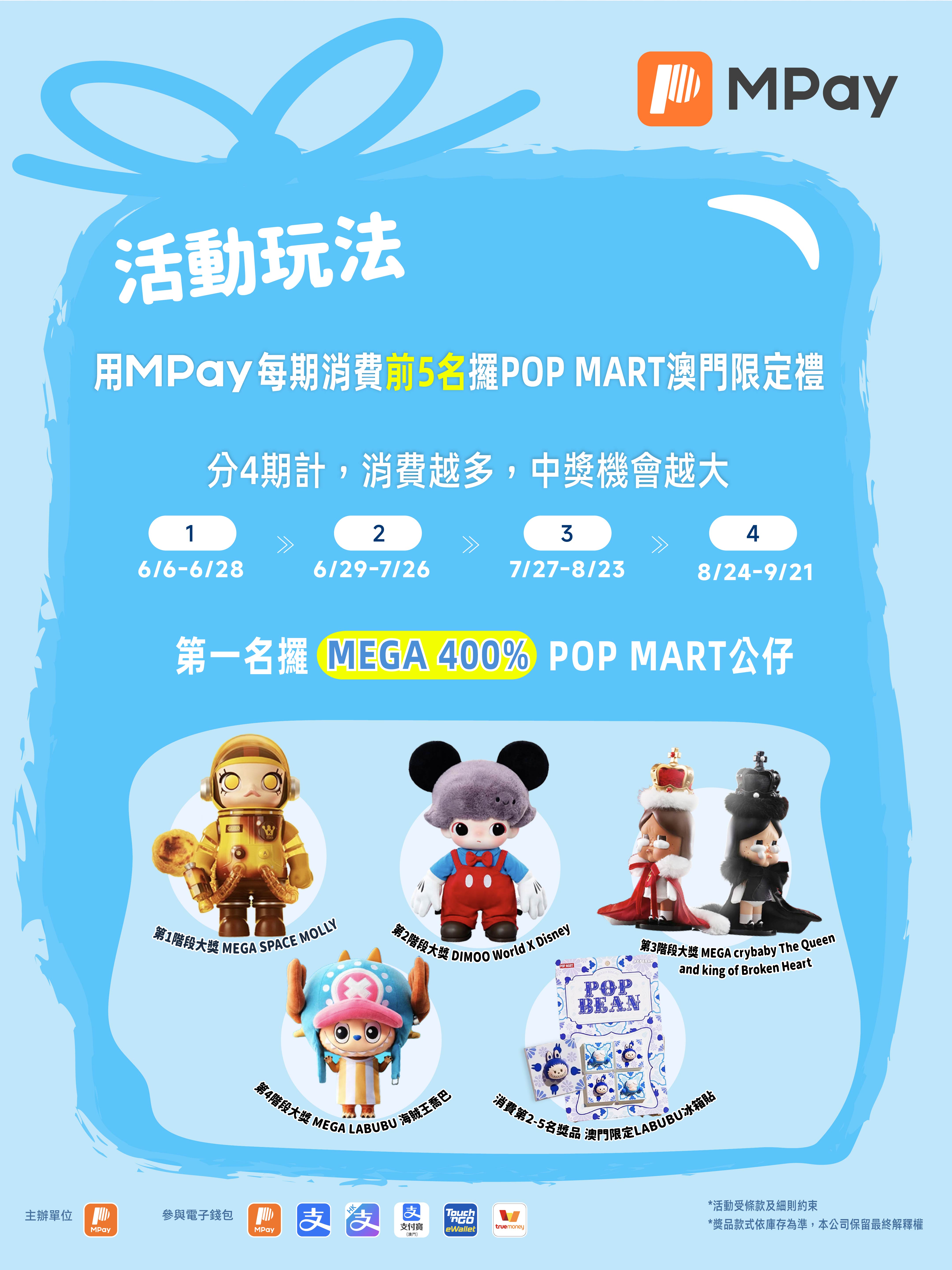 澳門優惠 與POP MART漫遊澳門，消費即抽澳門限定紀念品禮物！優惠 5